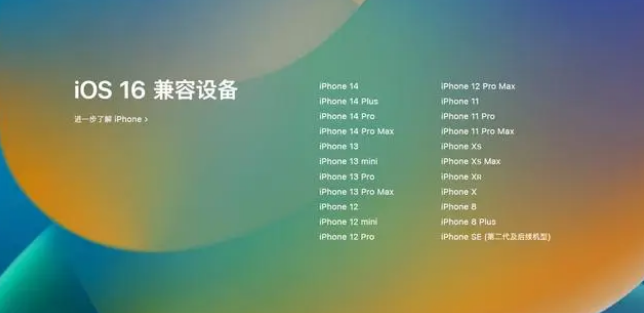 江北苹果手机维修分享iOS16.1.1支持哪些设备 